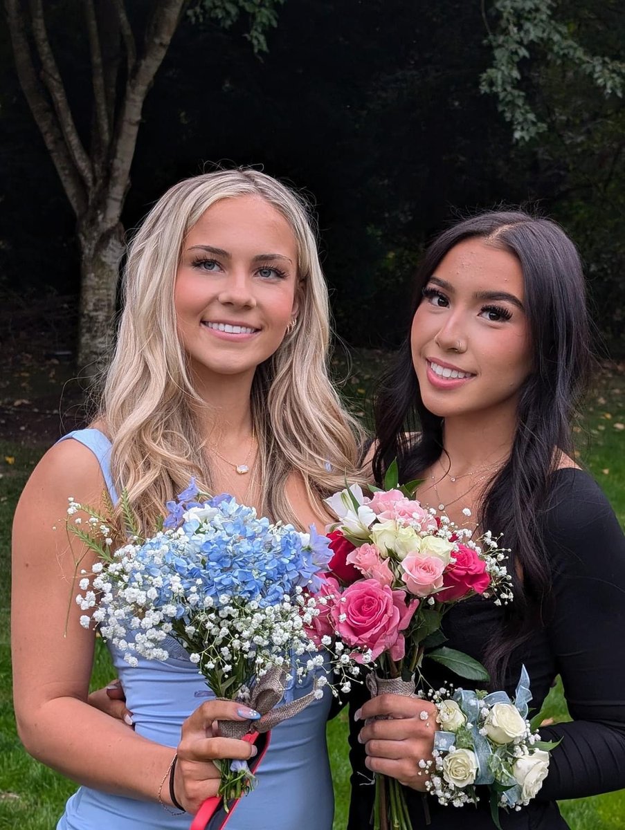 Claire with flowers